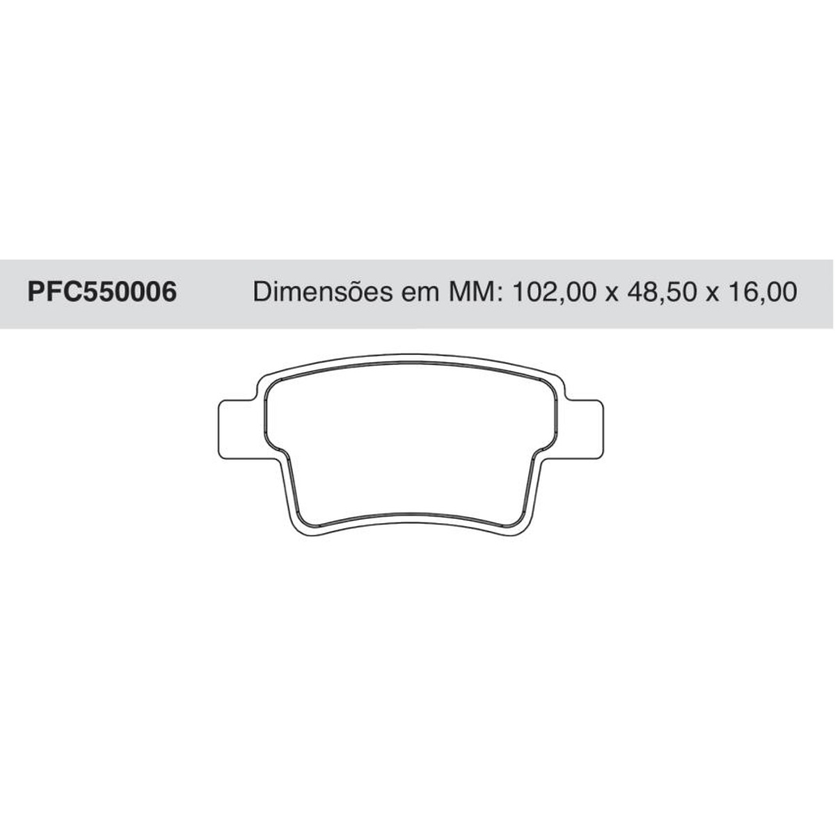 Jogo de Pastilha de Freio Traseira para Citroen C4 Picasso e Peugeot 408 - Cofap - PFC550006