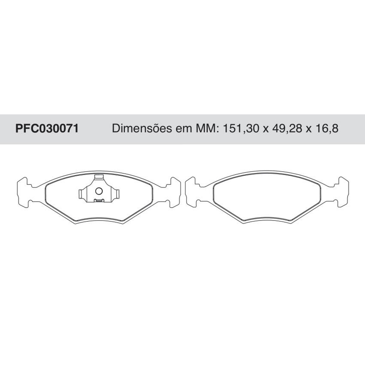 Jogo De Pastilha De Freio Dianteira - Cofap - PFC030071