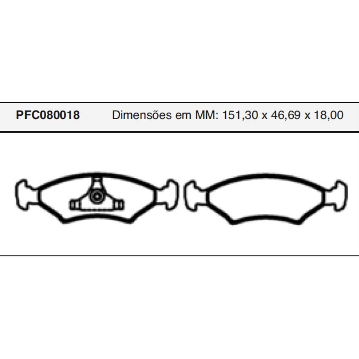 Jogo De Pastilha De Freio Dianteira - Cofap - PFC080018
