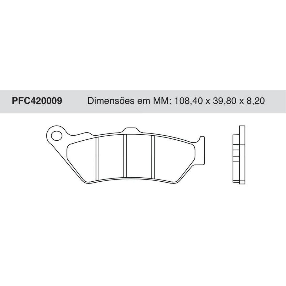 Jogo de Pastilha de Freio Dianteira para Honda CB 500 e Yamaha XT 660 R - Cofap - PFC420009