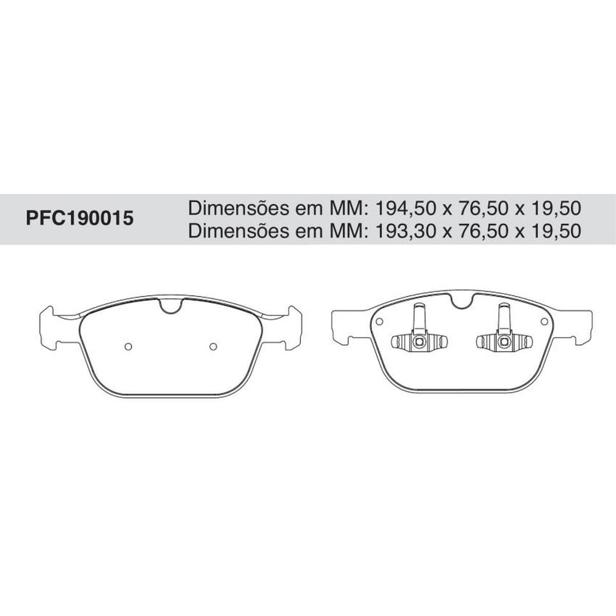 Jogo de Pastilha de Freio Dianteira para Volvo XC60 - Cofap - PFC190015