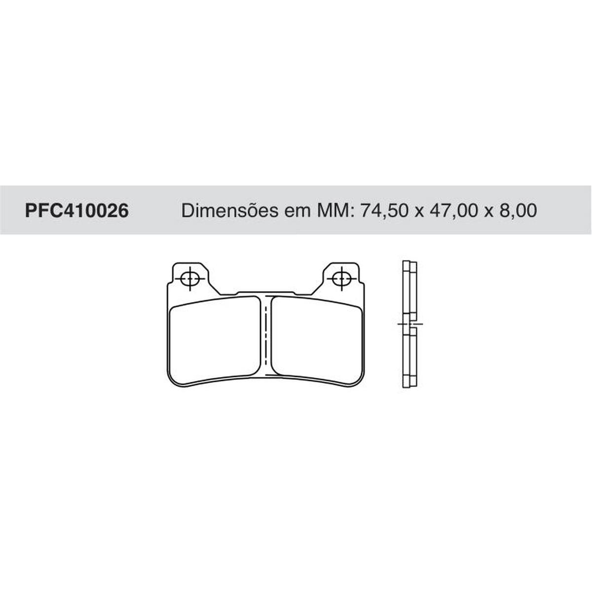 Jogo de Pastilha de Freio Dianteira para Honda CBR 600RR - Cofap - PFC410026