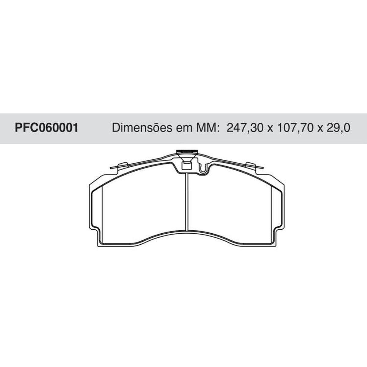 Jogo de Pastilha de Freio Dianteira para Scania K360 - Cofap - PFC060001
