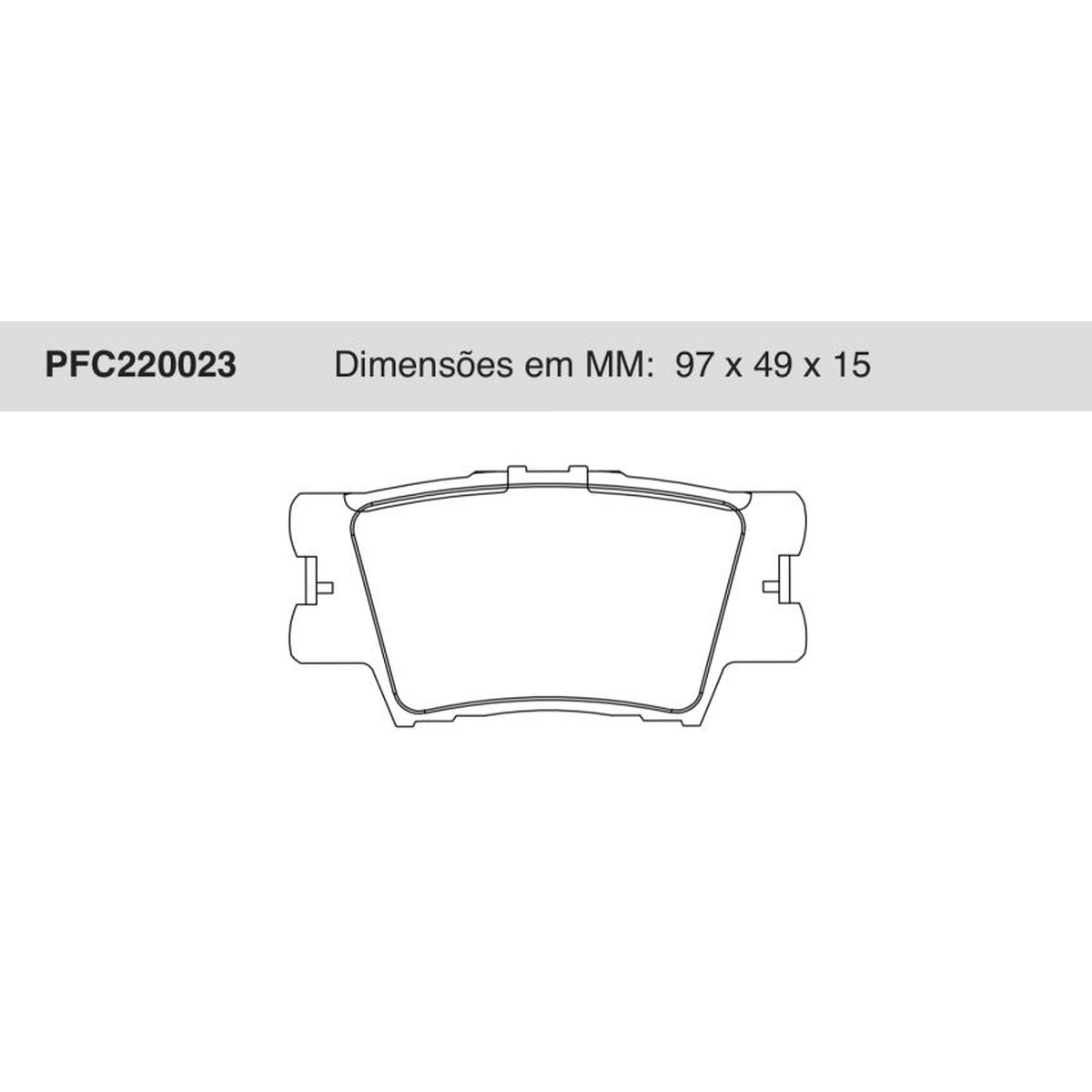 Jogo de Pastilha de Freio Traseira para Toyota RAV4 - Cofap - PFC220023