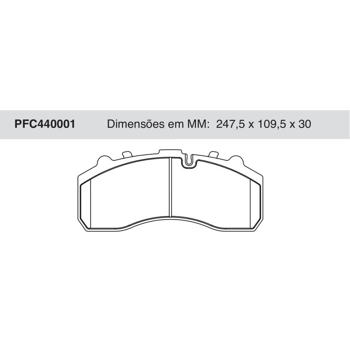 Jogo de Pastilhas de Freio - Cofap - PFC440001