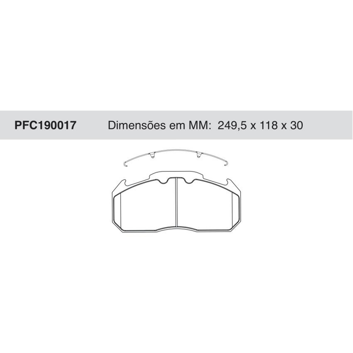 Jogo de Pastilhas de Freio Traseiras para Volvo B 9 R - Cofap - PFC190017