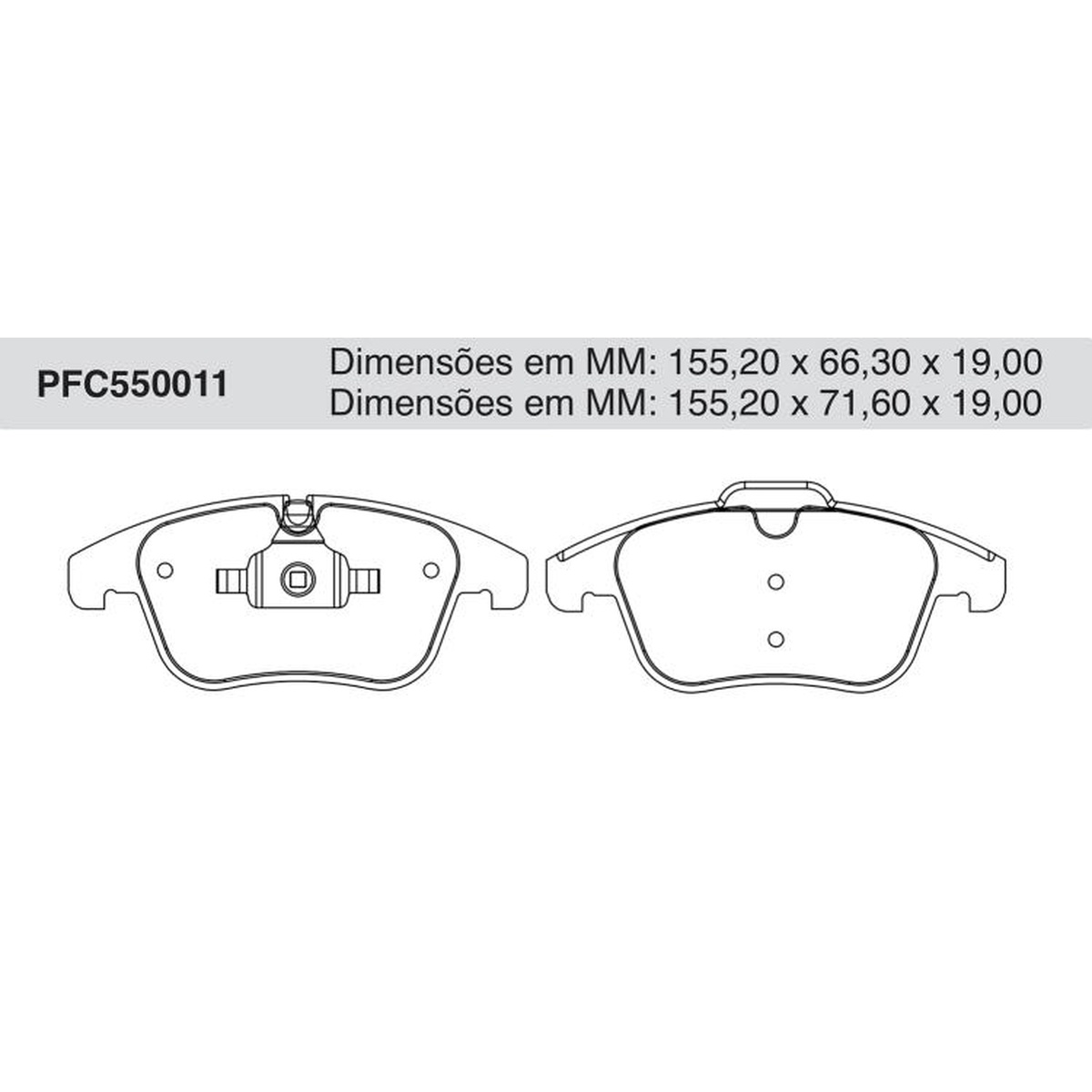 Jogo De Pastilha De Freio Dianteira - Cofap - PFC550011