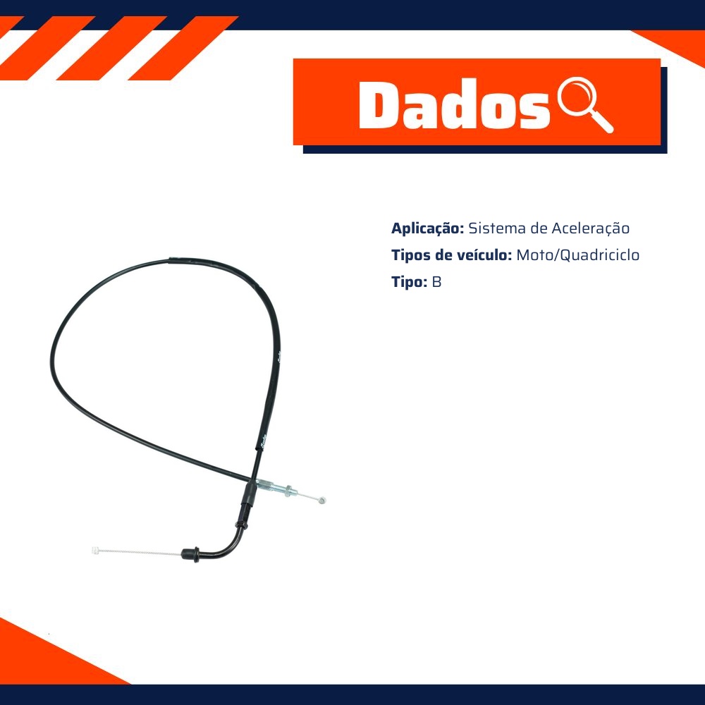 Cabo do Acelerador (B) para Yamaha YS 150 FAZER - Cofap - CCC42005