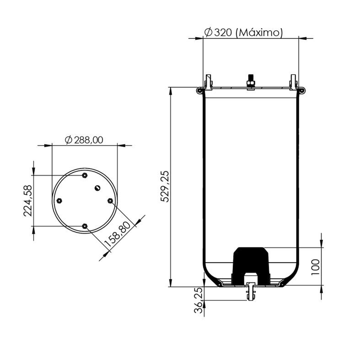 Kit Pneumático Para Molas Do Eixo - Cofap - KPC78300