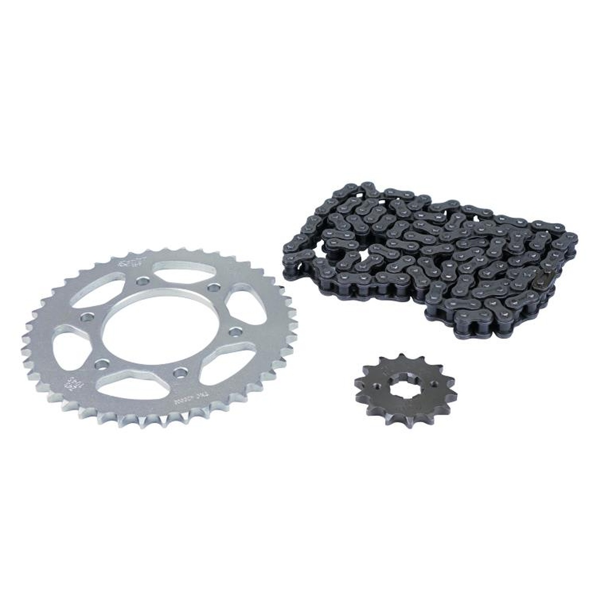 Kit para Transmissão com Coroa, Pinhão e Corrente para Yamaha YBR 125 FACTOR - Cofap - TMC420006