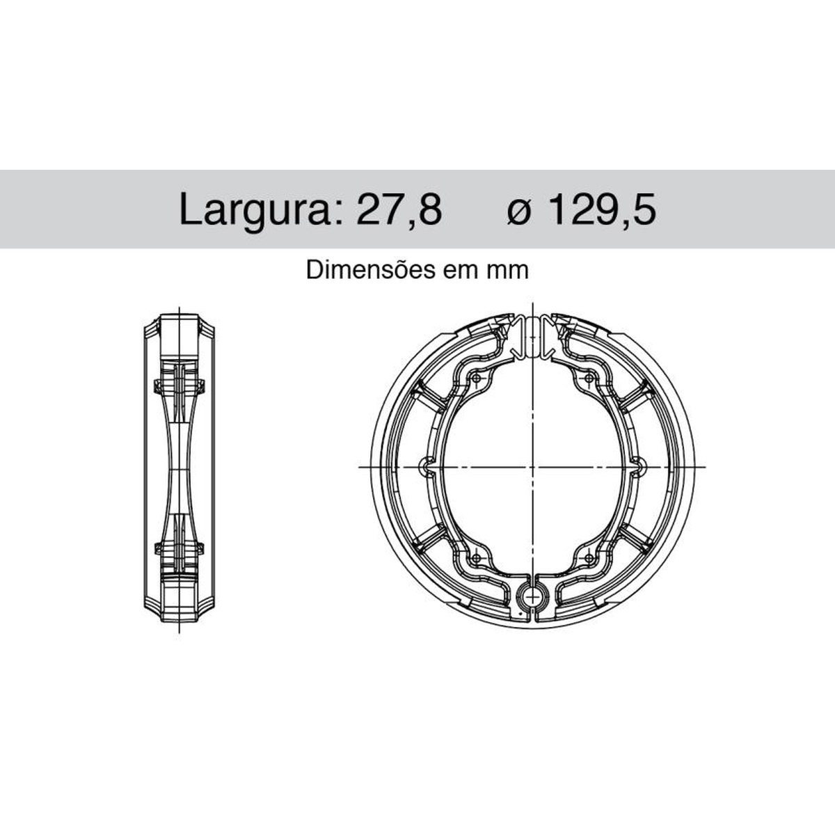 Sapata De Freio Traseira - Cofap - SFC430001
