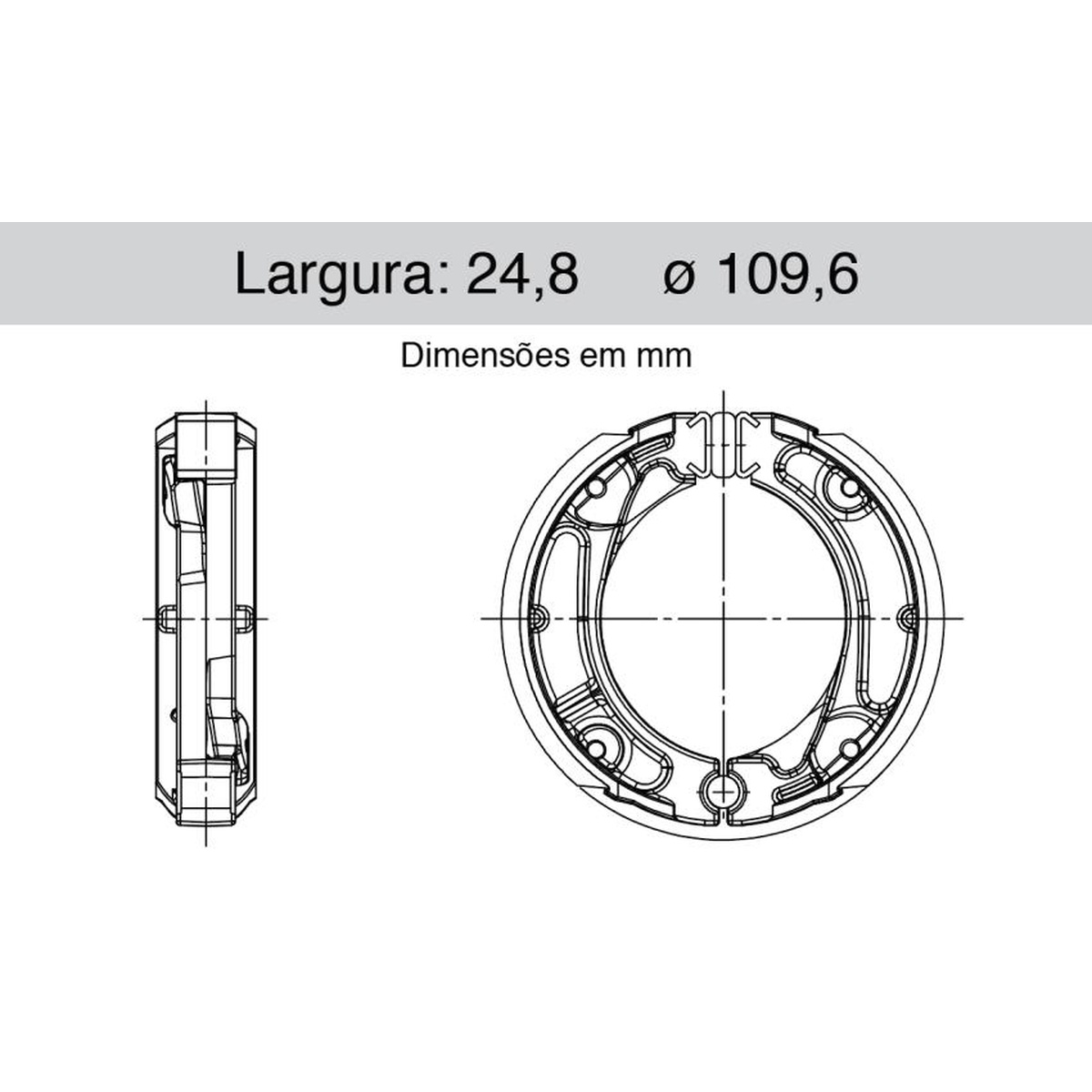 Sapata De Freio Traseira - Cofap - SFC410010