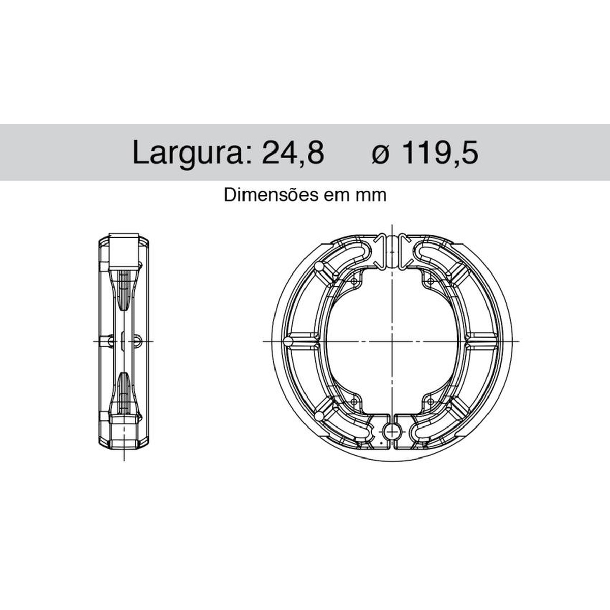 Sapata De Freio Traseira - Cofap - SFC430002