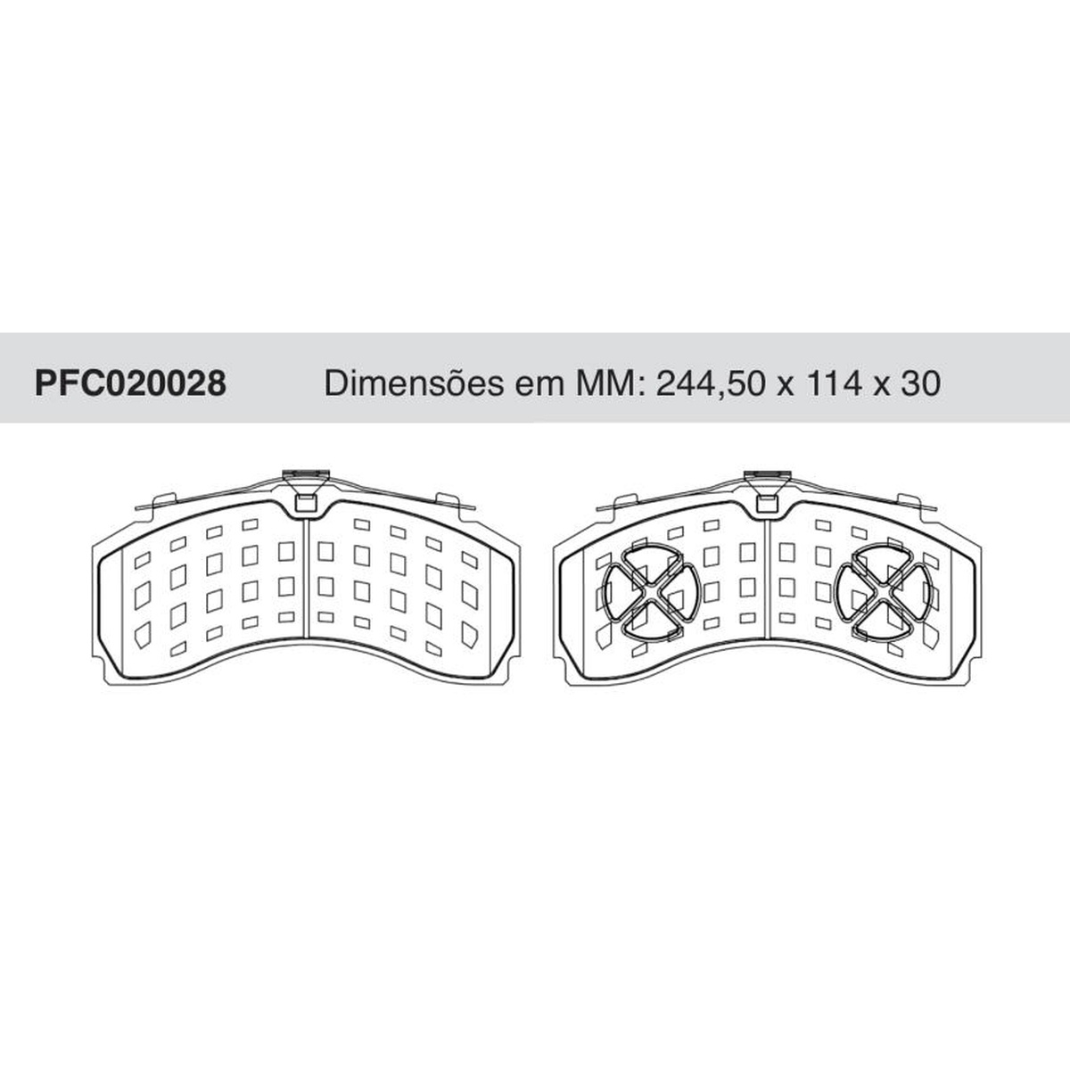 Jogo De Pastilha De Freio Dianteira - Cofap - PFC020028