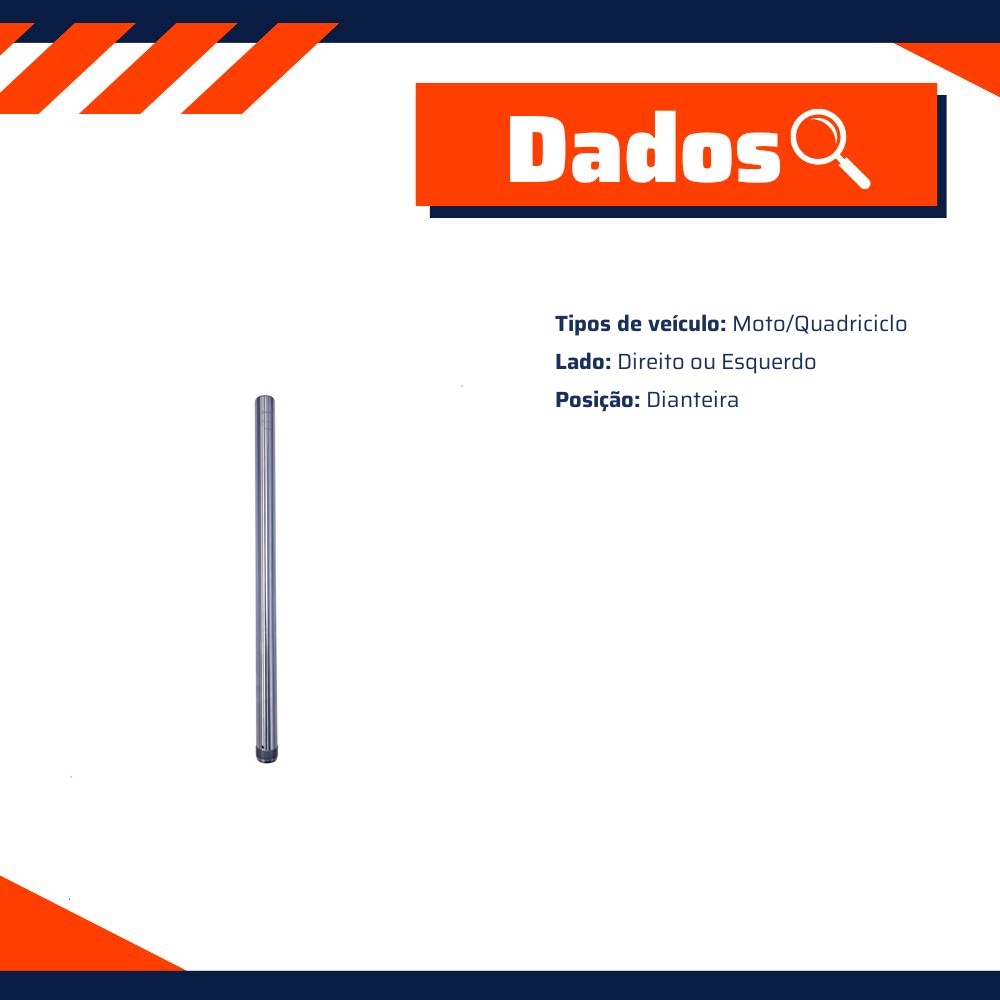 Tubo Interno da Bengala Dianteira para Yamaha RD 350 - Cofap - TIC42017M