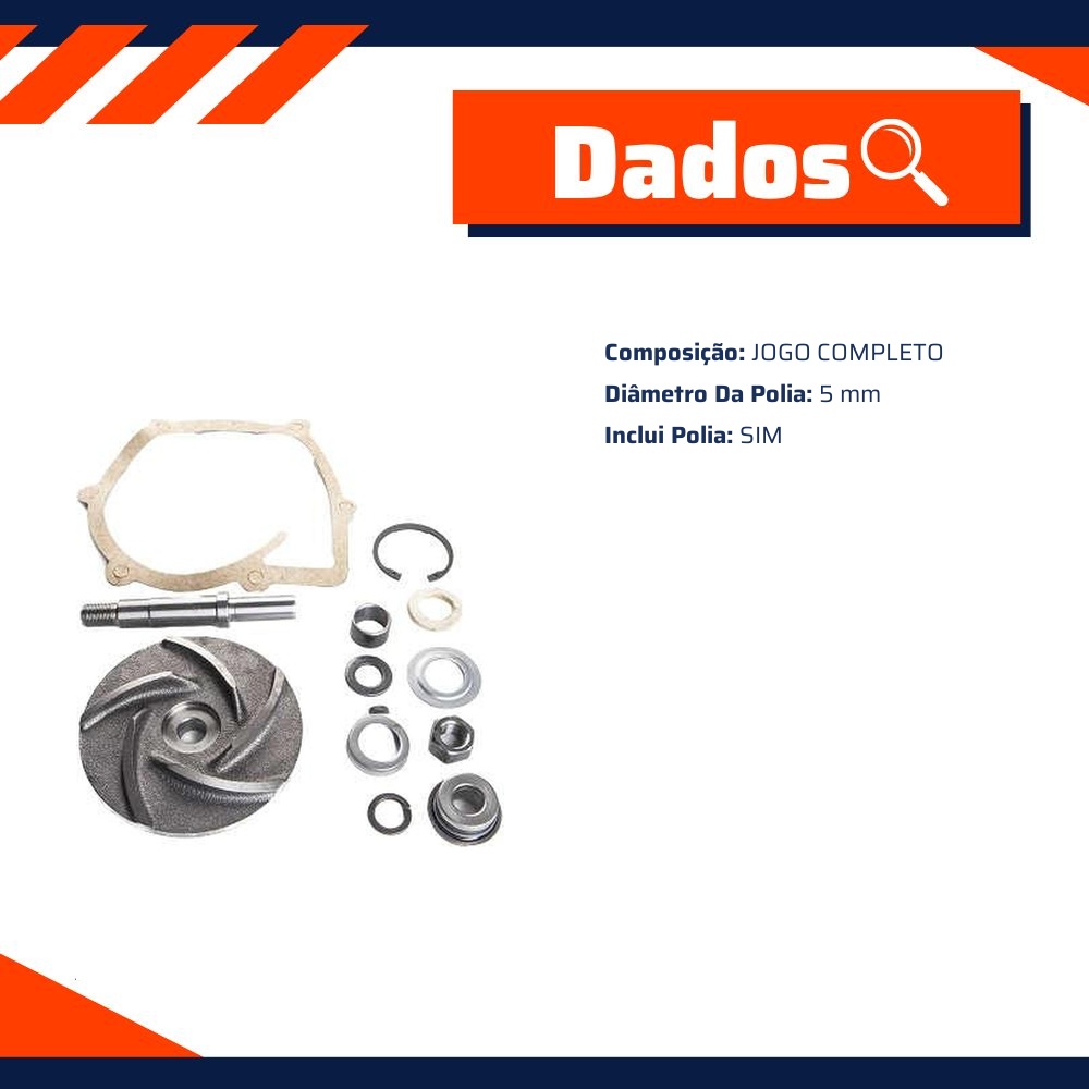 Kit de Reparo da Bomba de Água  - Indisa - 157004