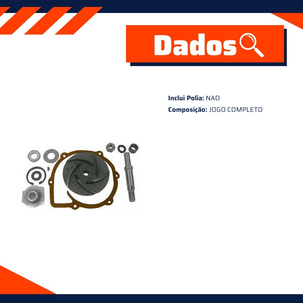 Kit de Reparo da Bomba de Água - Indisa - 157005
