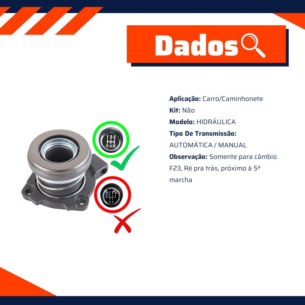 Atuador Hidráulico de Embreagem F23 - Indisa - AH254897
