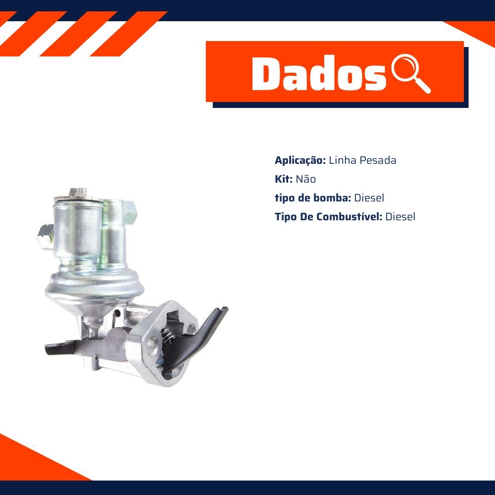 Bomba de Combustível para Chevrolet D-60 e GMC D-60 - Indisa - BC252