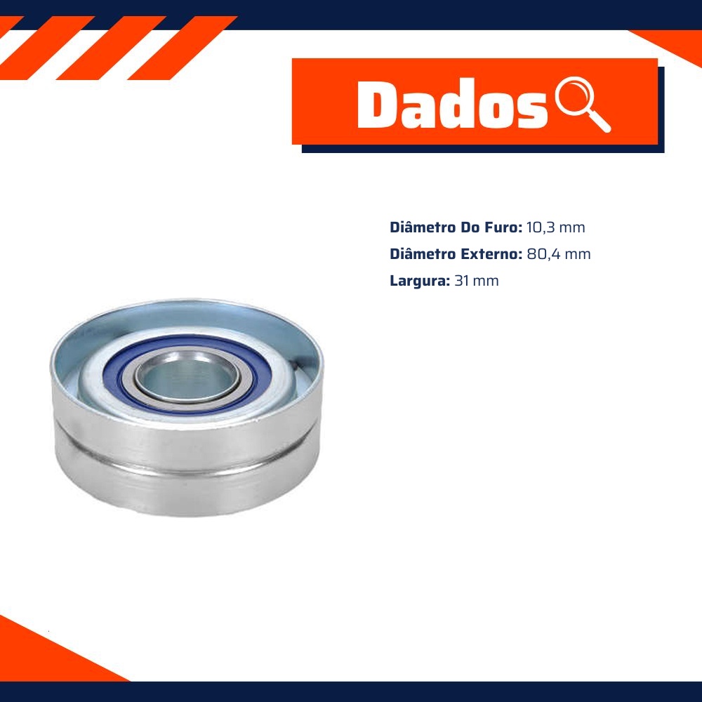 Polia do Tensor do Alternador - Indisa - T251127