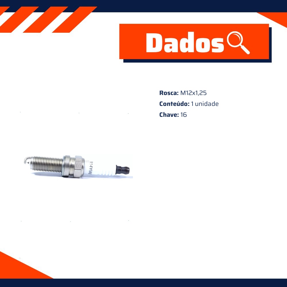 Vela de Ignição para Hyundai HB20 e HB20S - Wega - CR14YIA8