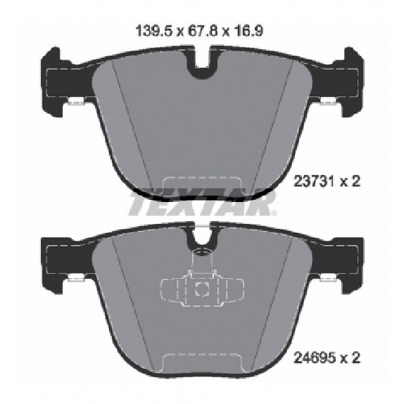 Pastilha de Freio para BMW 535i e 750i - Textar - 2373101
