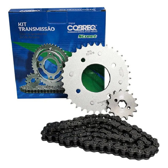 Kit Transmissão para Honda Biz 110 e Biz 125 - Cobreq - 0002-KR
