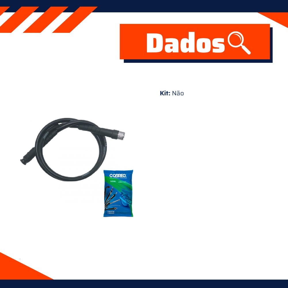 Cabo do Velocímetro para Honda NX 150 e XR 200 - Cobreq - 0003-CABOV