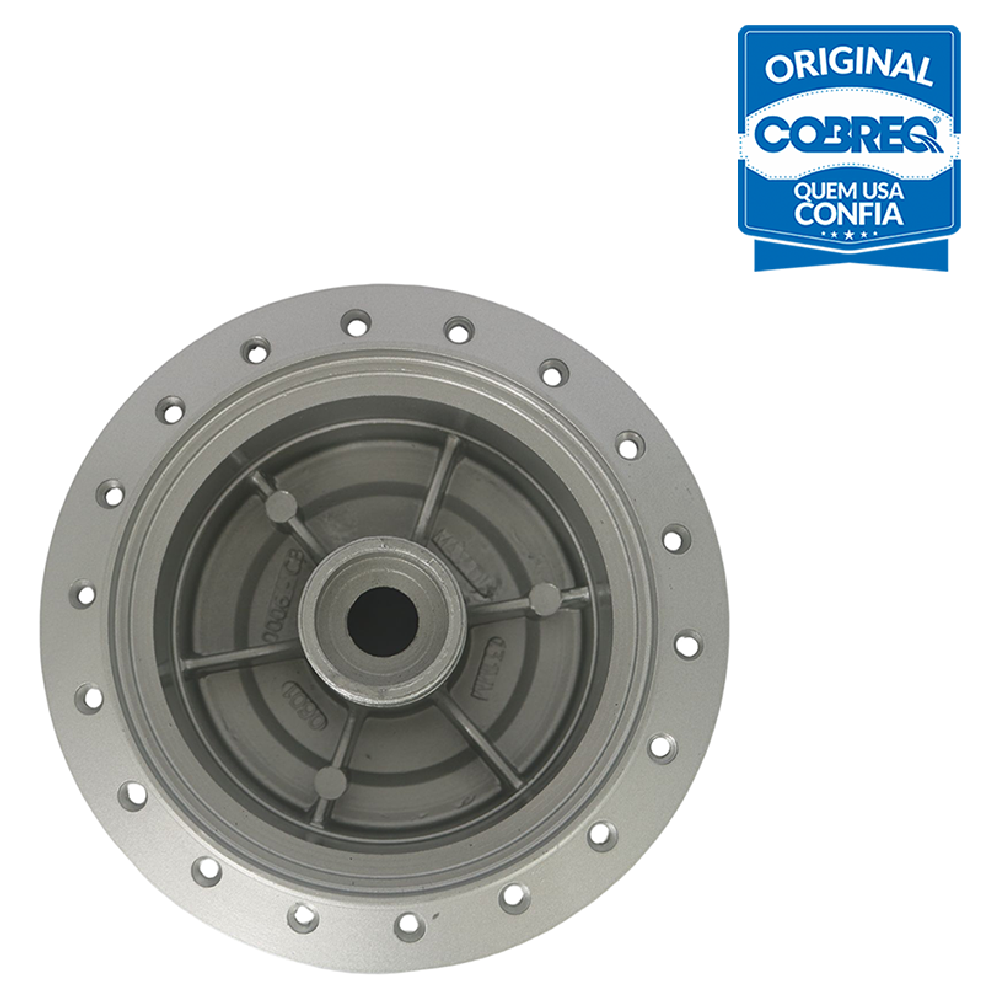 Cubo de Roda Dianteiro 36 Furos sem Rolamento para Honda CG 125 - Cobreq - 0006-CB