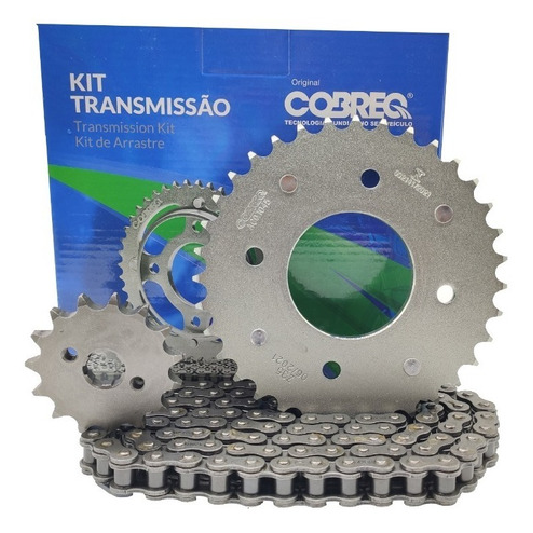 Kit Transmissão para Honda CG 125 - Cobreq - 0012-KR