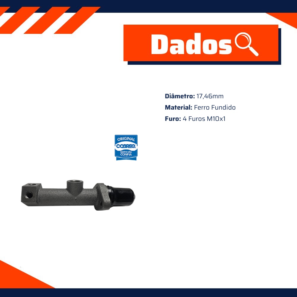 Cilindro Mestre Simples - Cobreq - 0020-CM