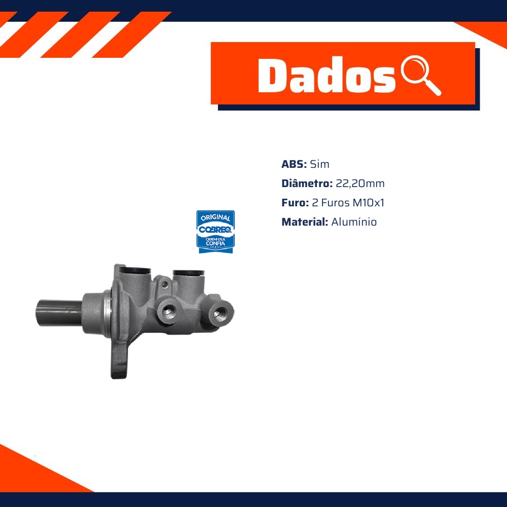 Cilindro Mestre Duplo - Cobreq - 0055-CM
