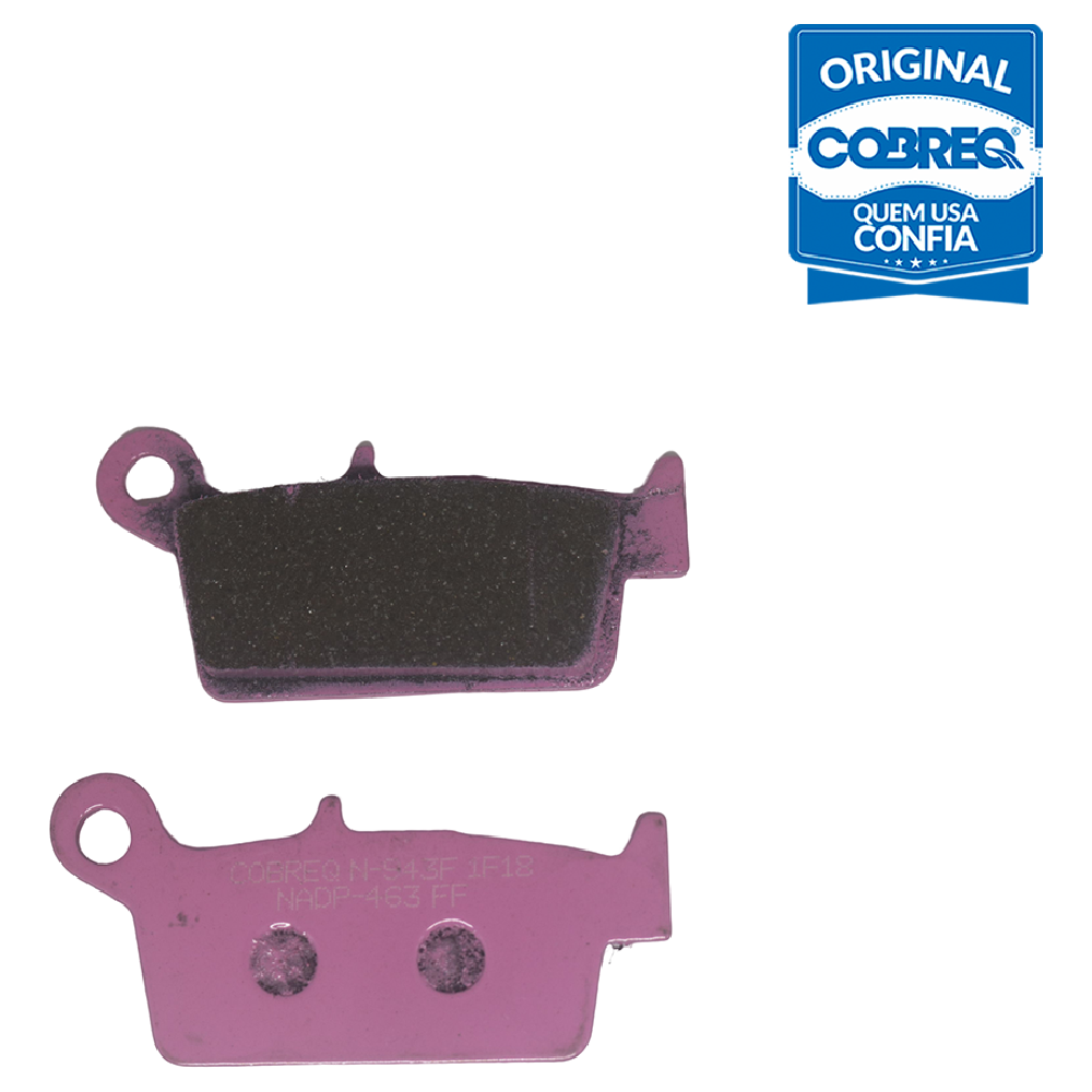 Pastilha de Freio Traseira para Honda NX 400i FALCON e NX4 FALCON 400 - Cobreq - N-943F