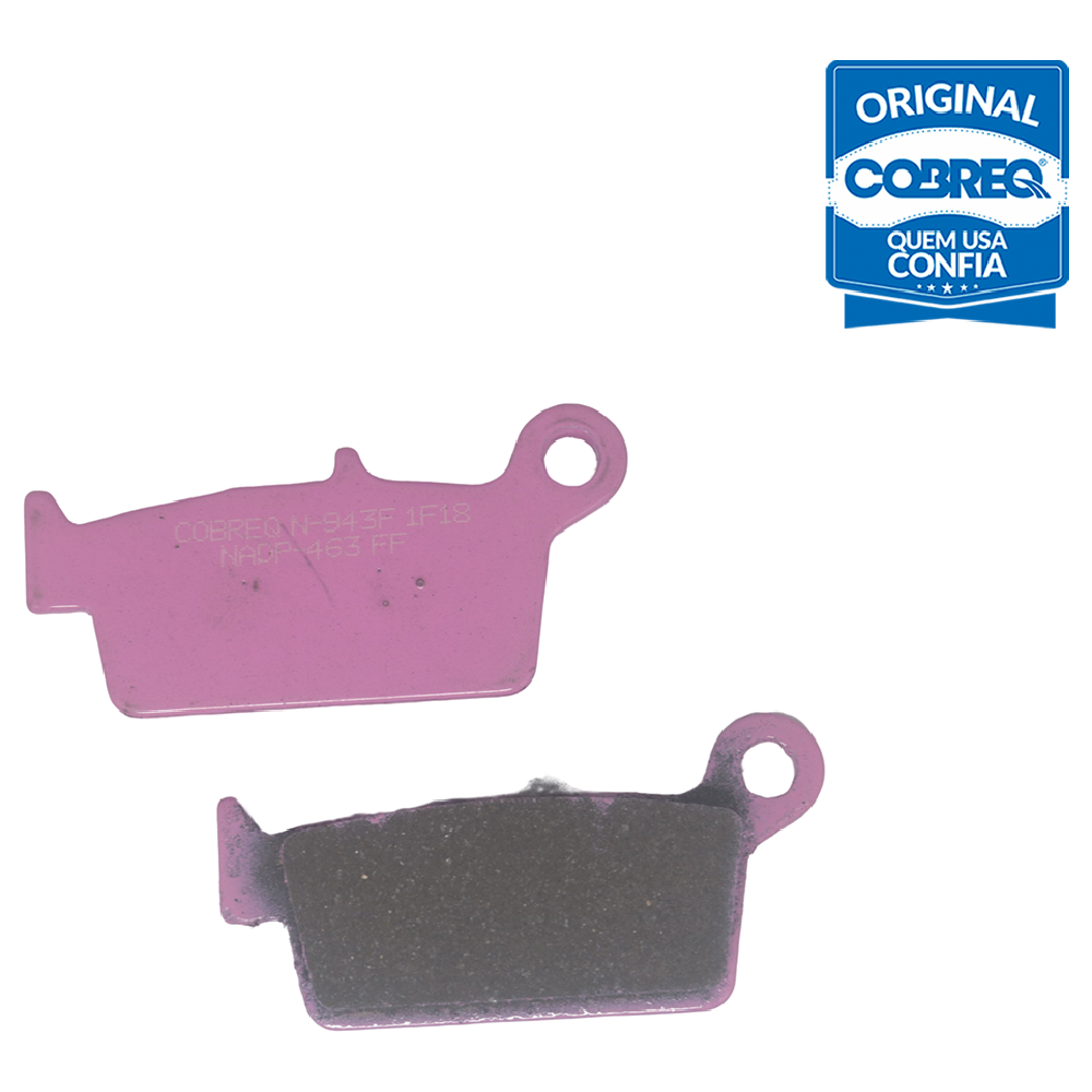 Pastilha de Freio Traseira para Honda NX 400i FALCON e NX4 FALCON 400 - Cobreq - N-943F