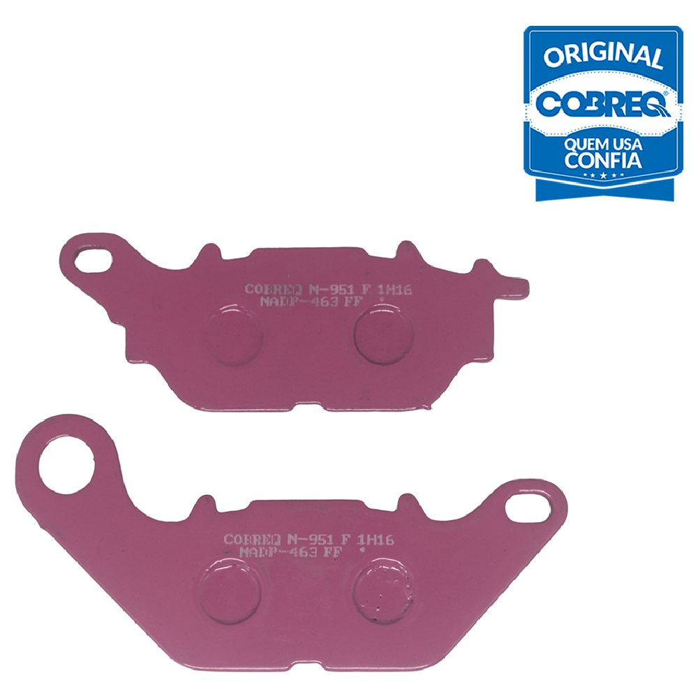 Pastilha de Freio Dianteira para Yamaha Crypton T115 e YS 150 FAZER - Cobreq - N-951F
