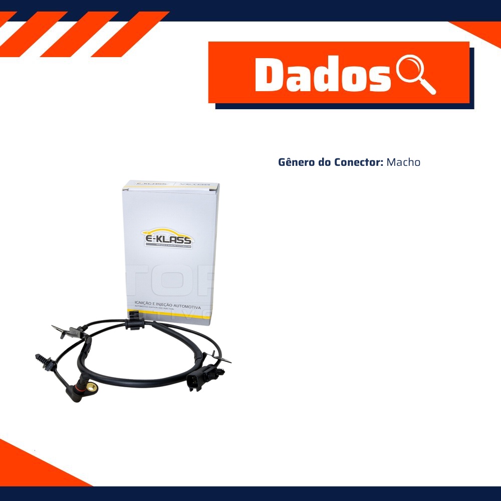 Sensor do ABS Traseiro para Dodge Journey e Fiat Freemont - E-Klass - ESA281