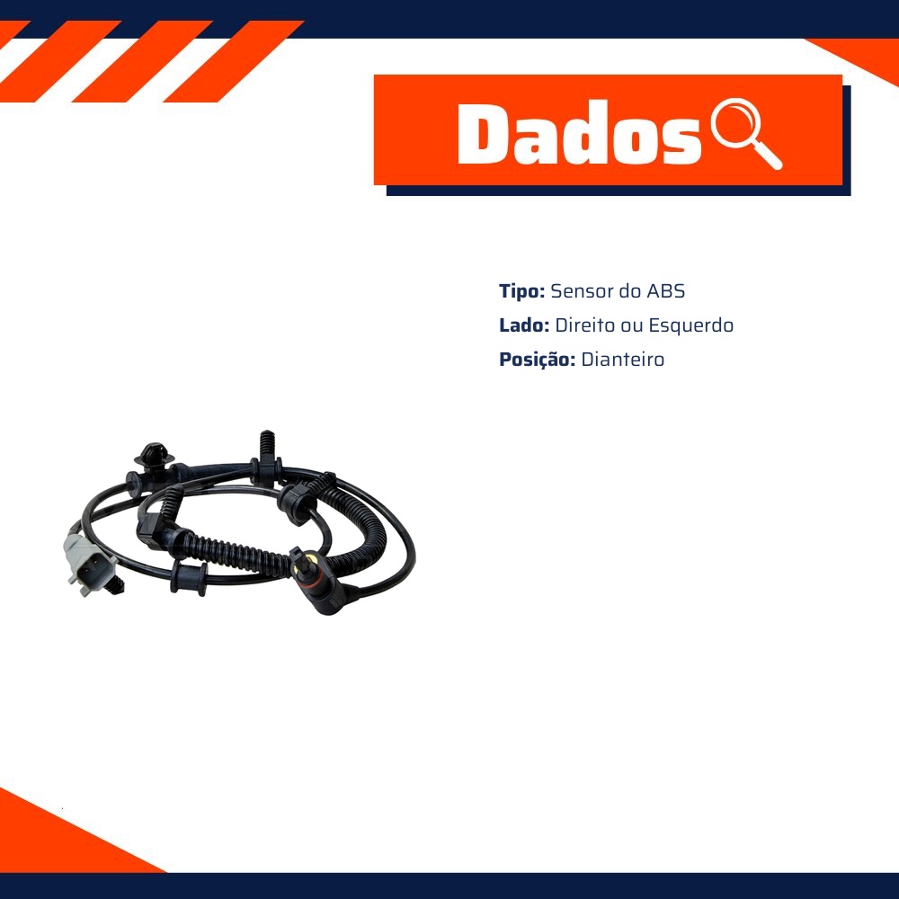 Sensor do ABS Dianteiro para Jeep Commander e Grand Cherokee - E-Klass - ESA282