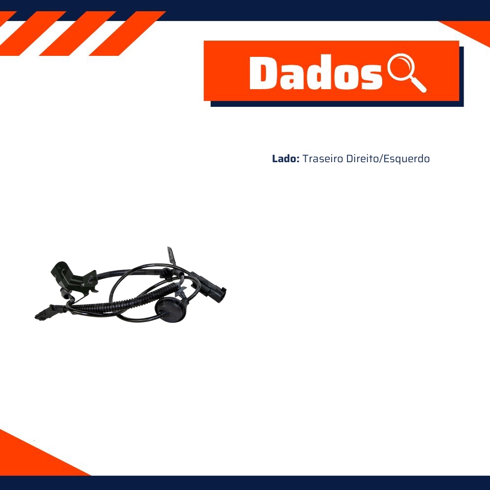 Sensor do ABS Traseiro para Jeep Compass e Mitsubishi Outlander - E-Klass - ESA295