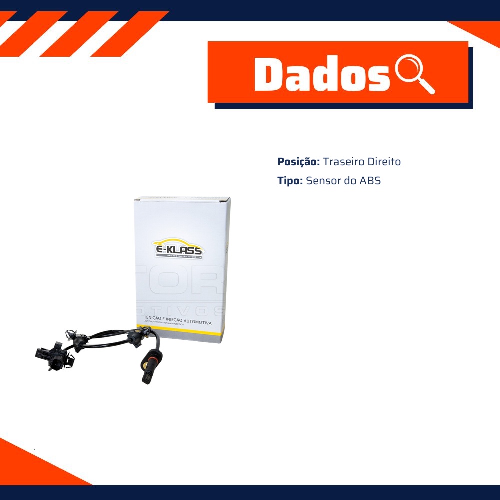 Sensor do ABS Traseiro Direito para Honda CR-V - E-Klass - ESA330