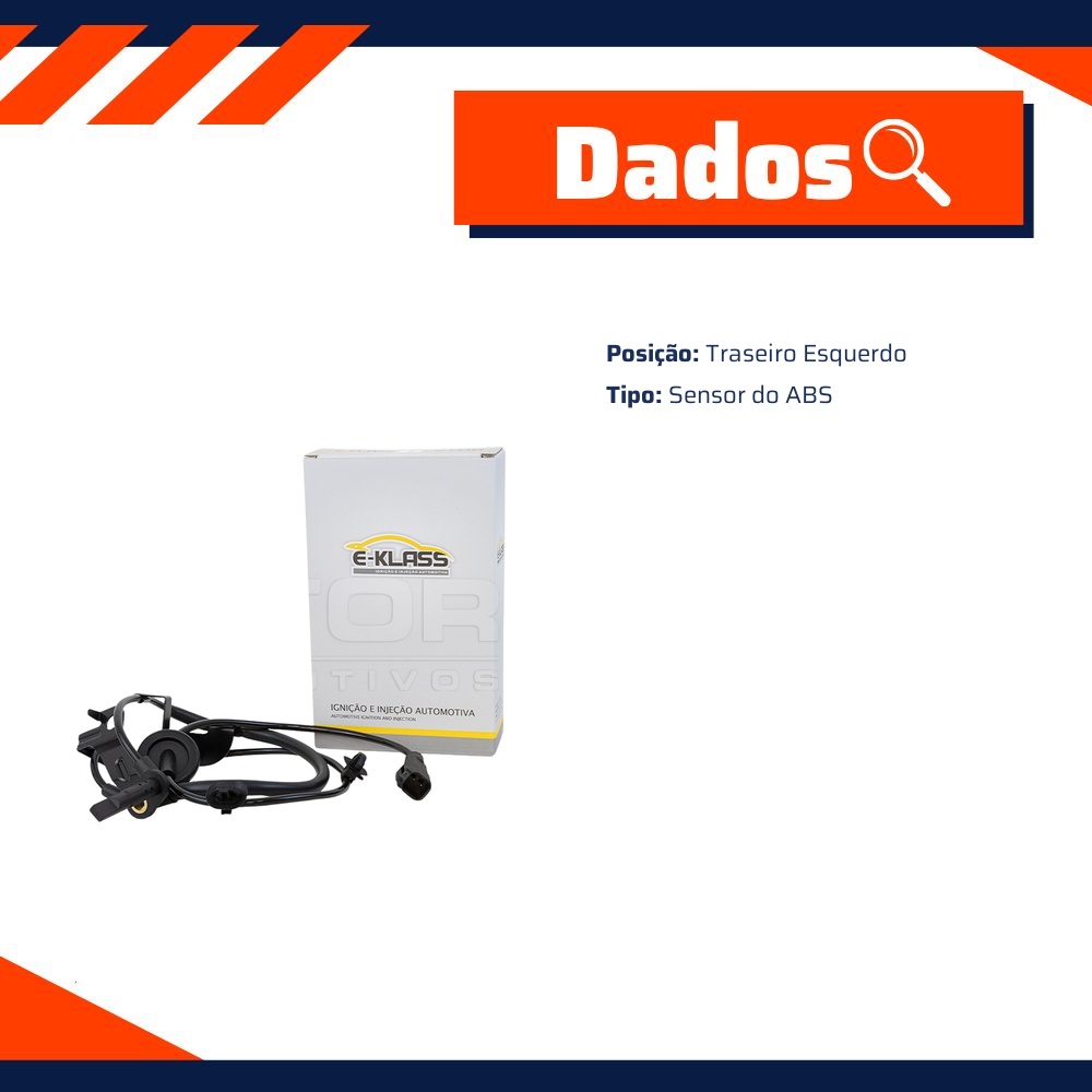 Sensor do ABS Traseiro Esquerdo para Mitsubishi Outlander - E-Klass - ESA419