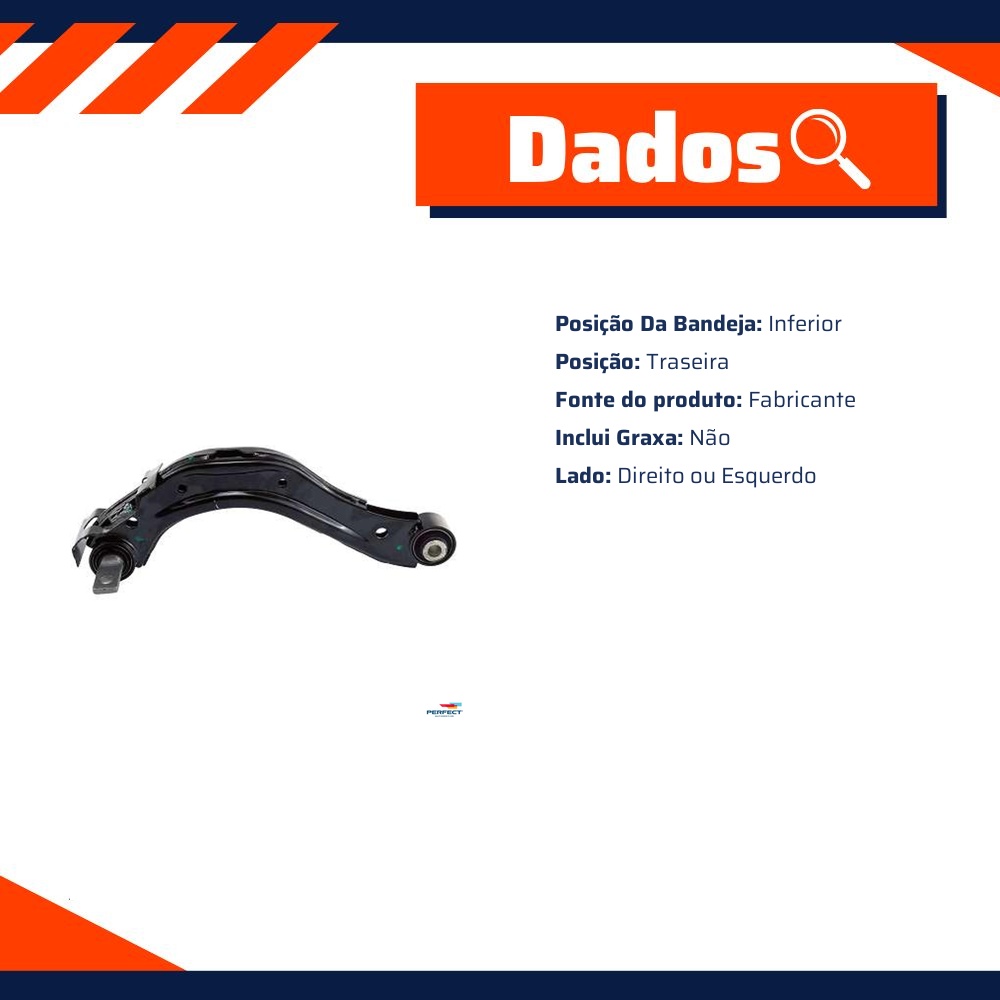 Bandeja Traseira Direita para Honda Civic - Perfect - BDJ2004