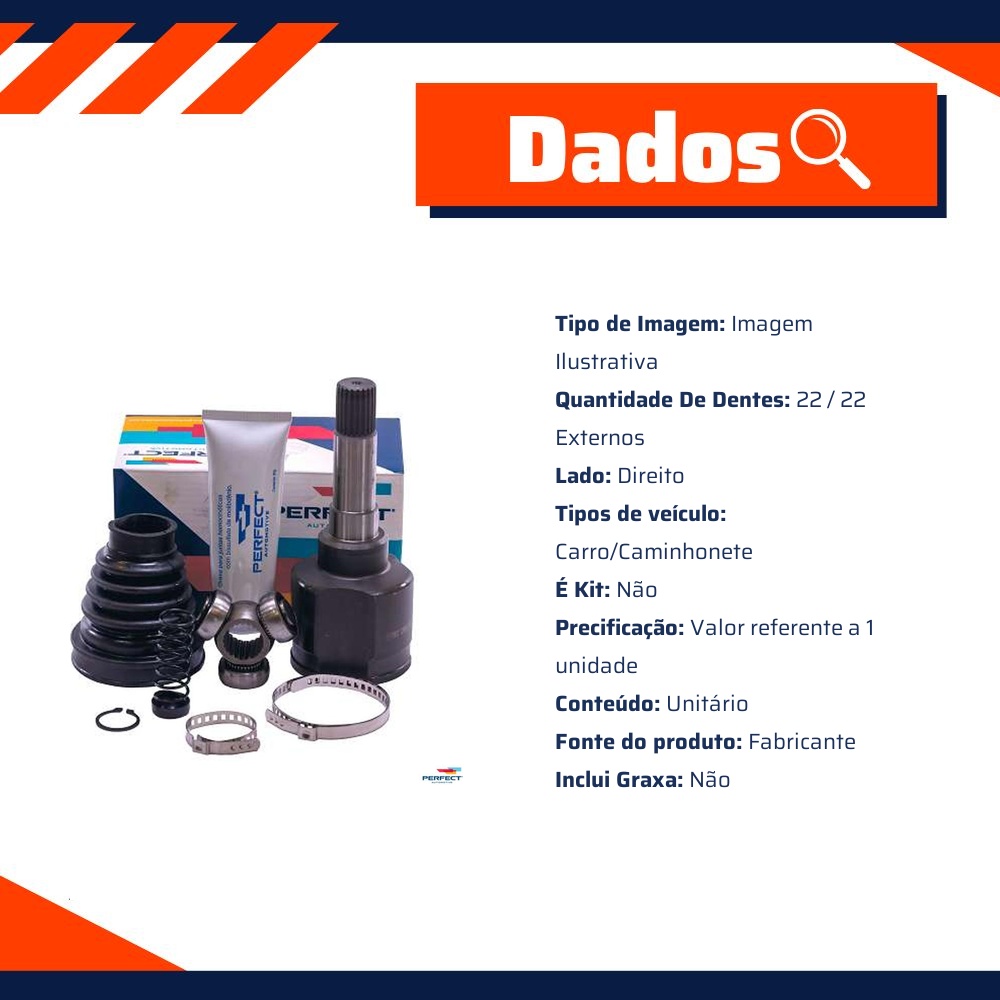 Tulipa Direita para Citroen C3 - Perfect - TLP0906