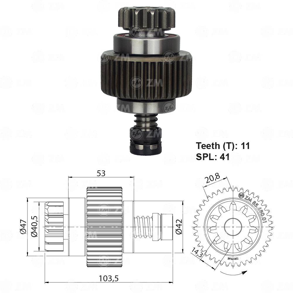 Impulsor de Partida - ZM - 8568001