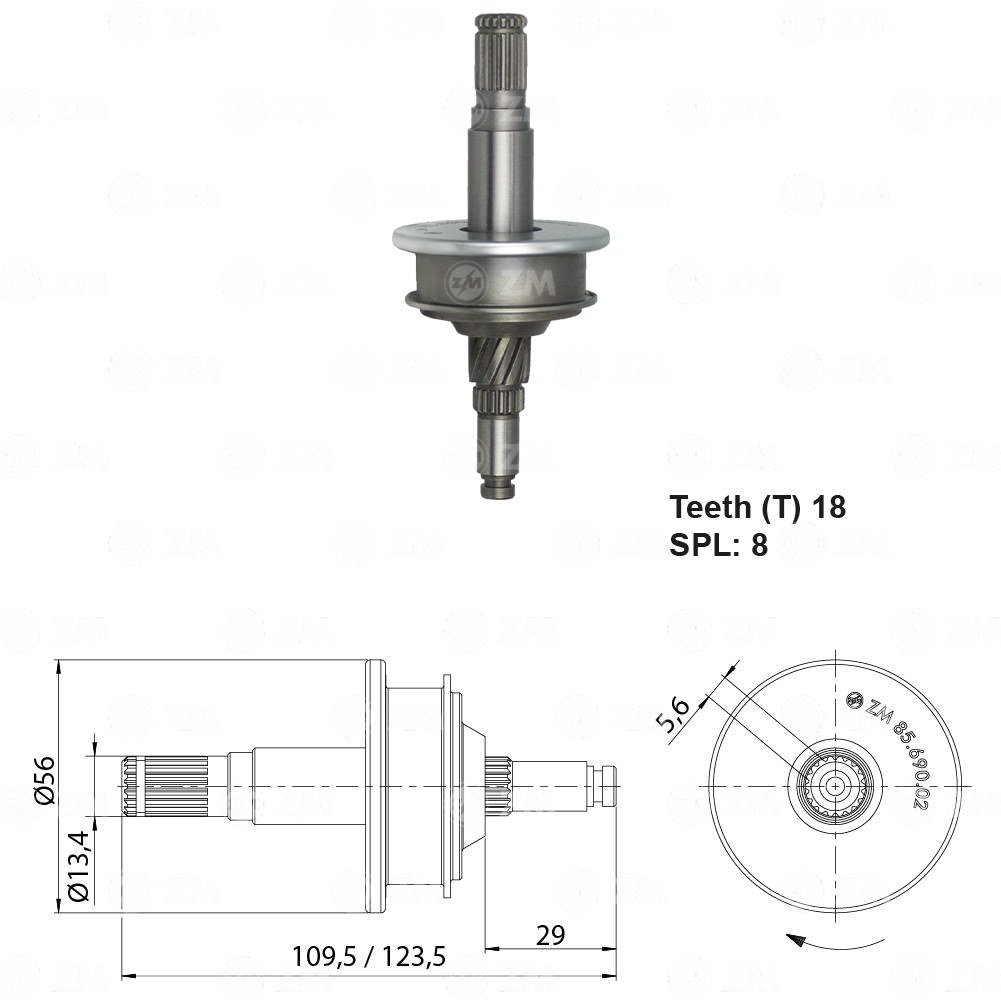 Impulsor de Partida - ZM - 8569002
