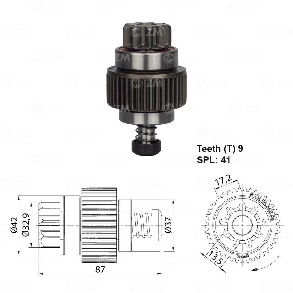 Impulsor de Partida - ZM - 8568004
