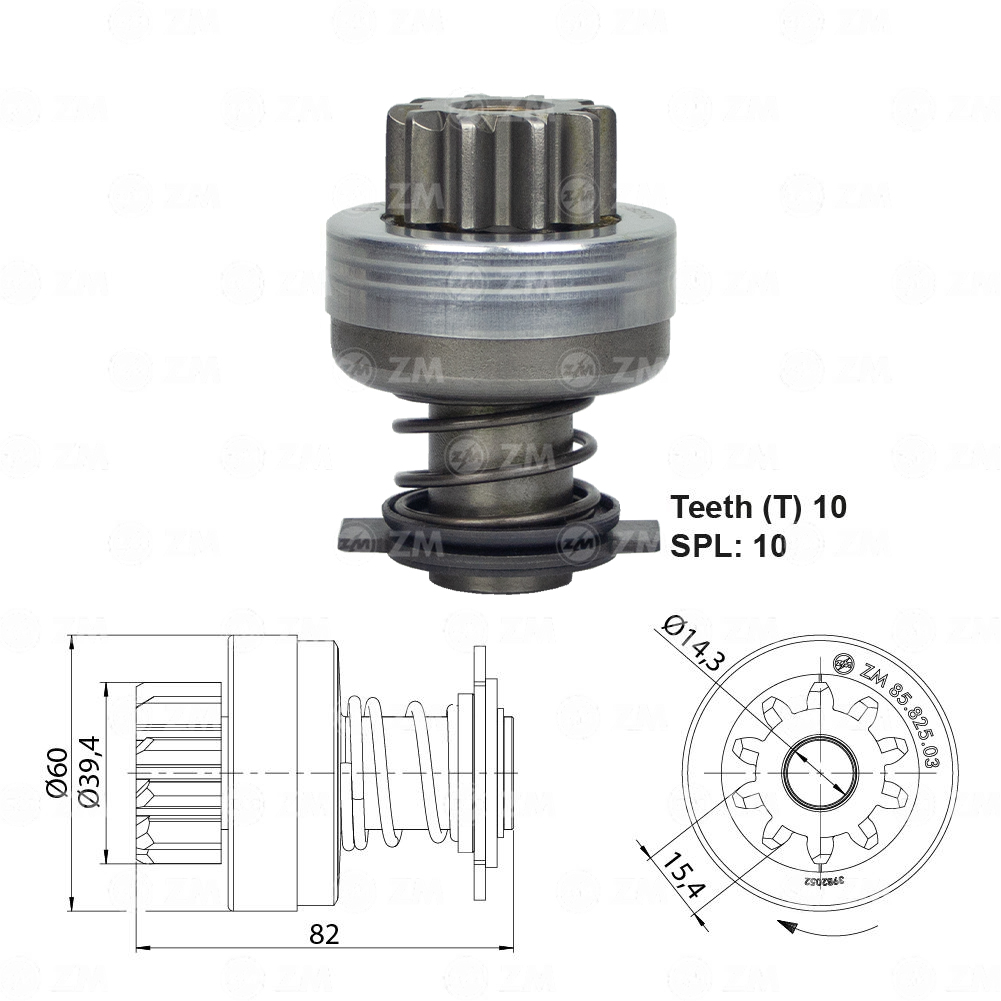 Impulsor de Partida - ZM - 8582503