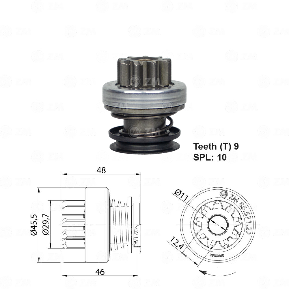 Impulsor de Partida - ZM - 8557127