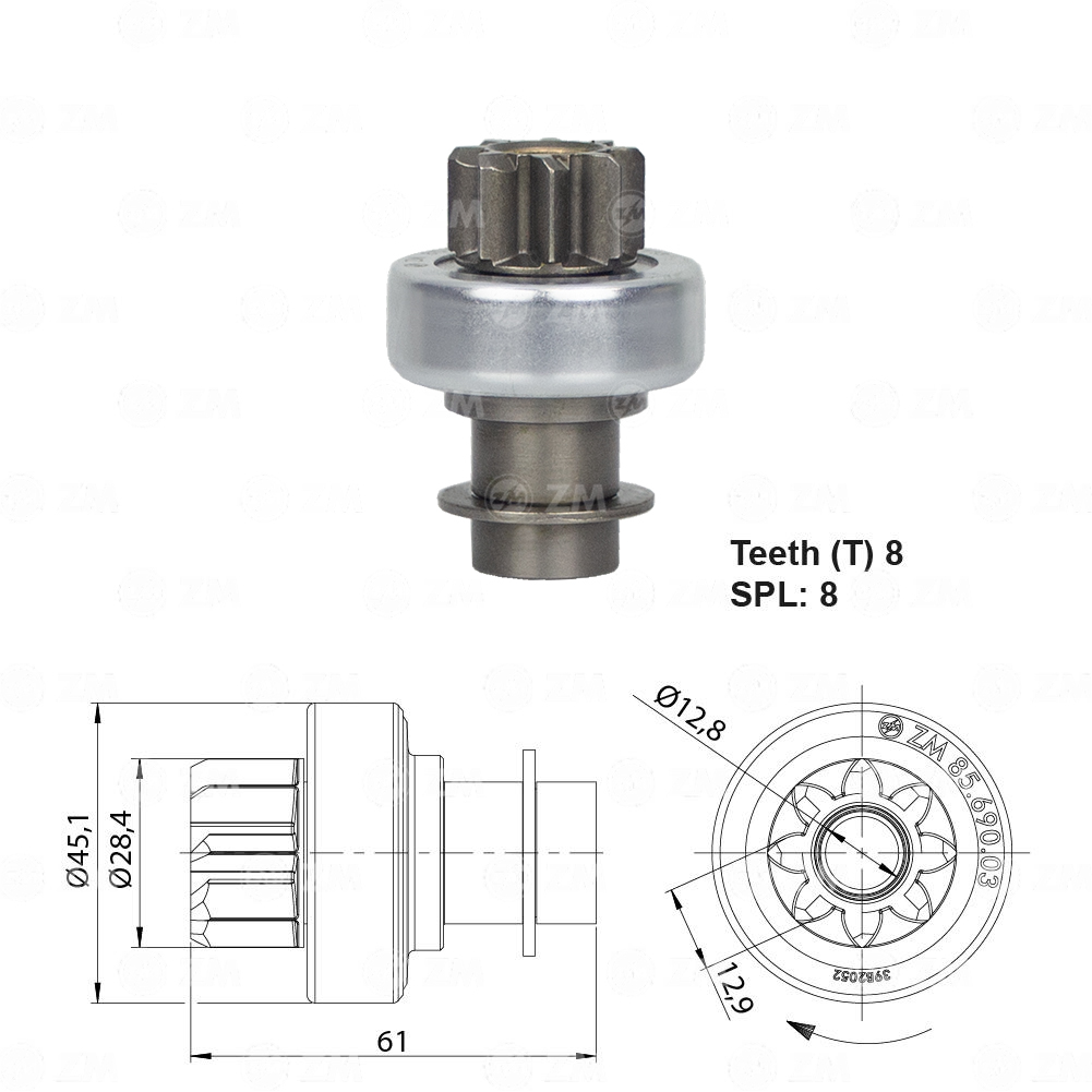 Impulsor de Partida - ZM - 8569003