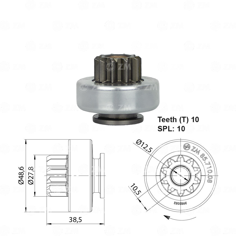 Impulsor de Partida - ZM - 8571008