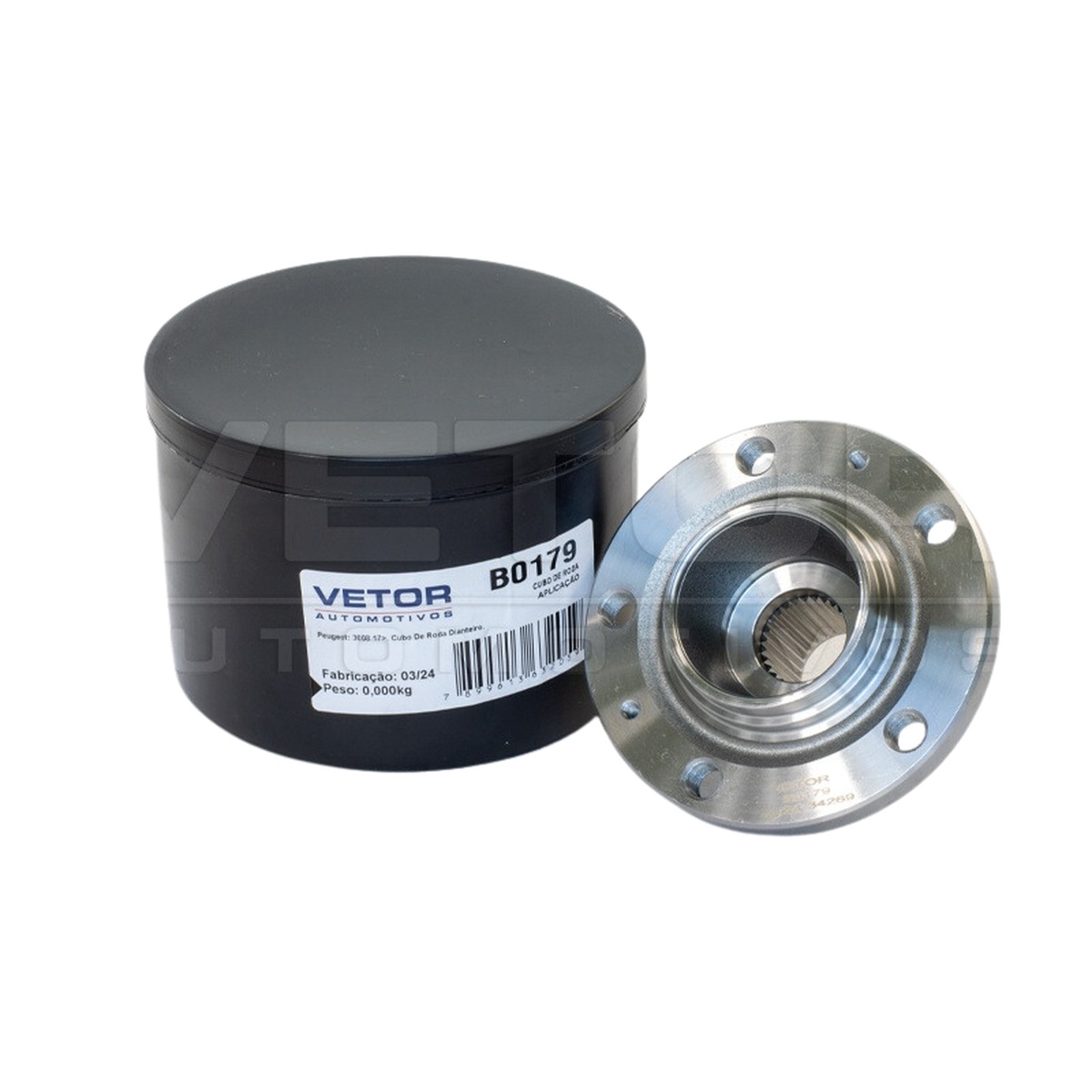 Cubo de Roda Dianteiro 28 Dentes sem Rolamento para Peugeot 3008 - Vetor - B0179